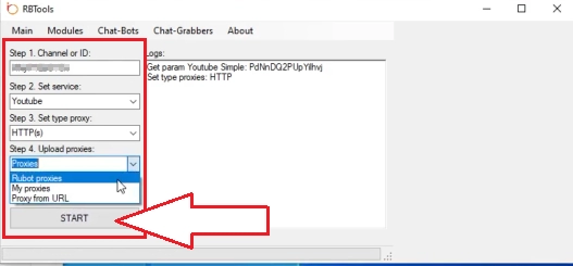 Rubot Tools proxy settings