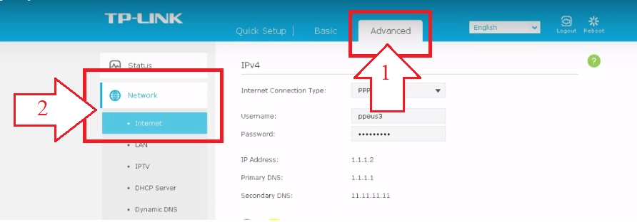 TP-LINK Archer A6 advanced settings