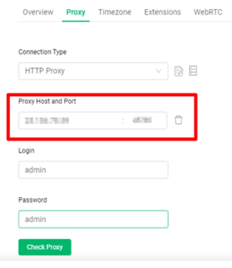 Gologin proxy details