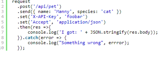 AJAX Standard SuperAgent Library Request