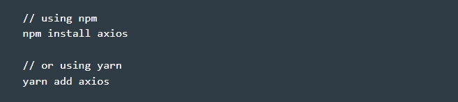 Cheerio install Axios library