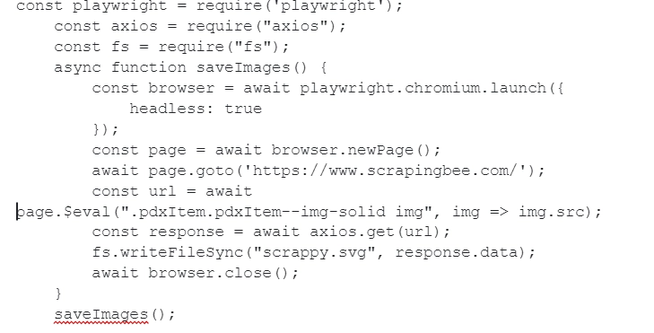 Playwright fetch image