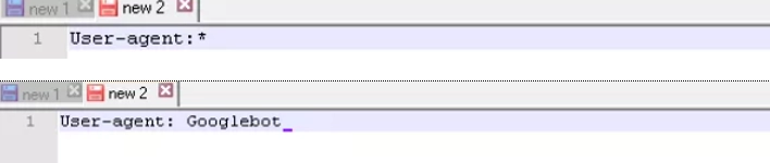 Robots.txt User-agent rule entry option
