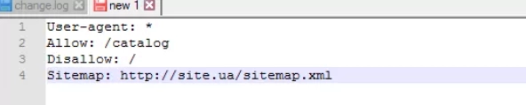 Robots.txt set sitemap rule