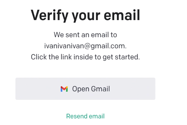 ChatGPT verify email address
