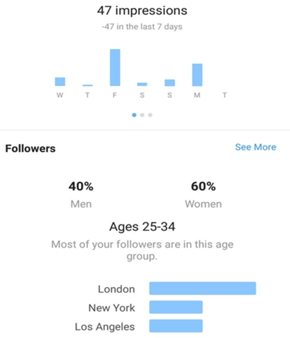 Instagram Analytics analytics results