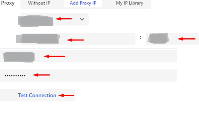 VMMask: setting proxy server parameters