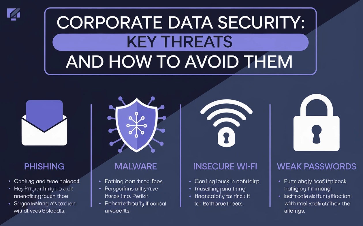 Corporate Data Security: Main Threats and How to Avoid Them