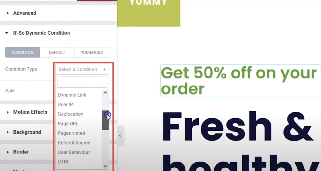 IfSo plugin for sites on Gutenberg, Elementor