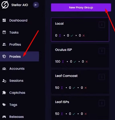 Stellar AIO adding a proxy