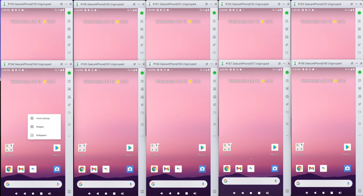 Run dozens of Android environments