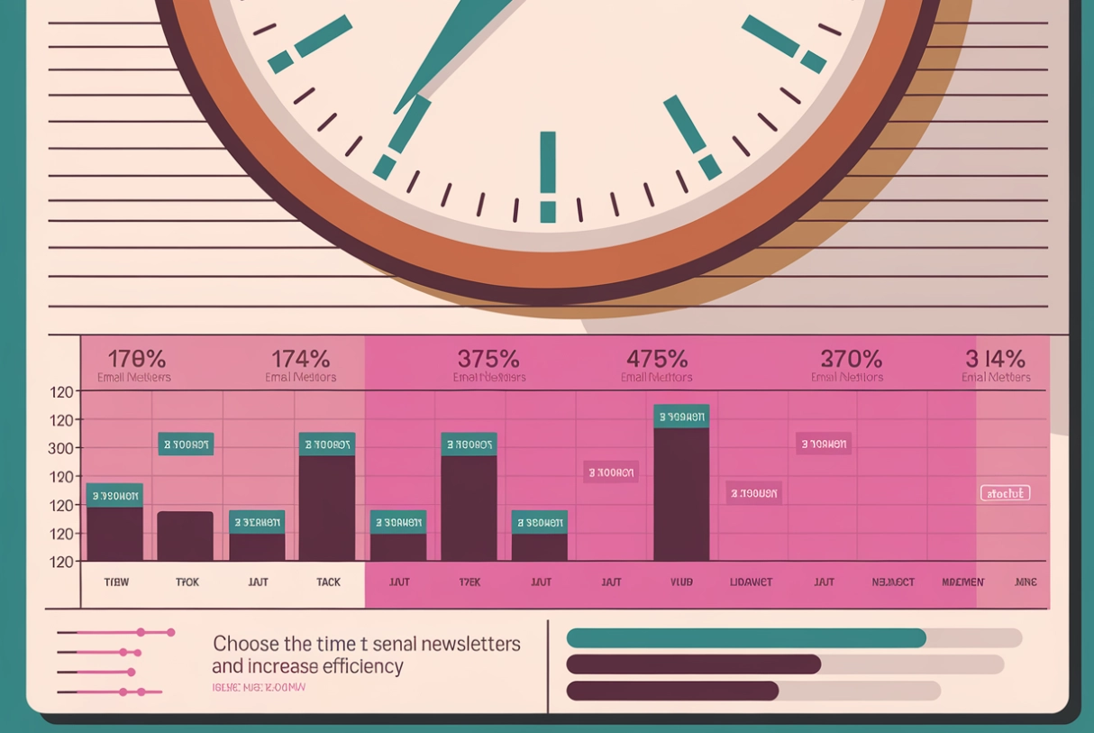 Choosing the time to send an email newsletter and increasing its efficiency