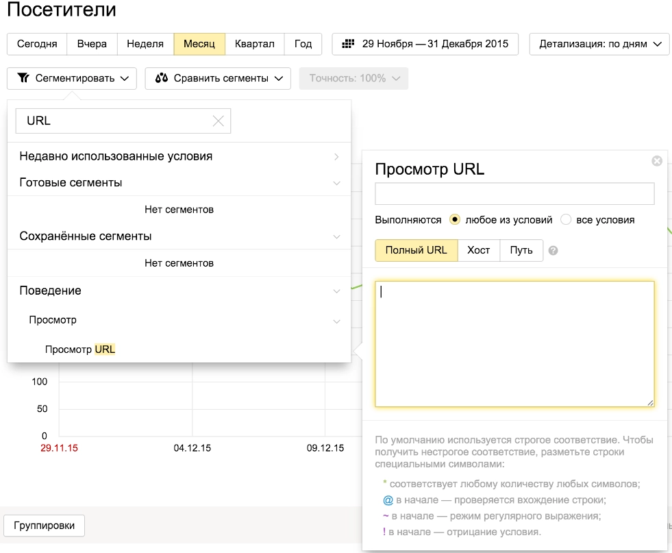 Yandex.Metrica: determining the number of unique visitors