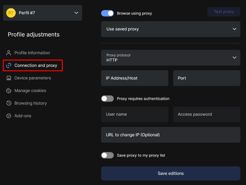 Lauth: connecting a proxy server