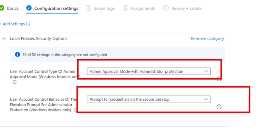 Local Administrator Protection: connecting via Intune