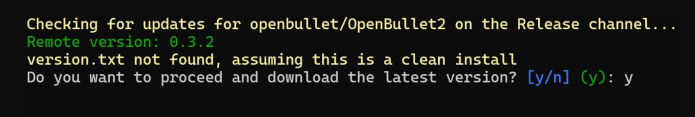 OpenBullet 2 install the latest version of the program