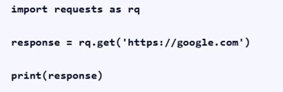 Requests in Python: successful command execution