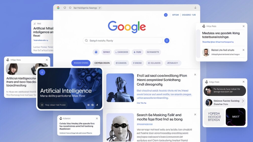 Thematic and fan-shaped query output from Google: understanding the nuances of technology