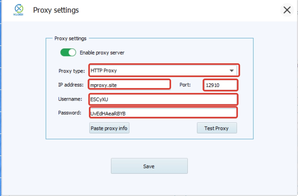 Настройка HTTP прокси MobileProxy.Space в XLogin