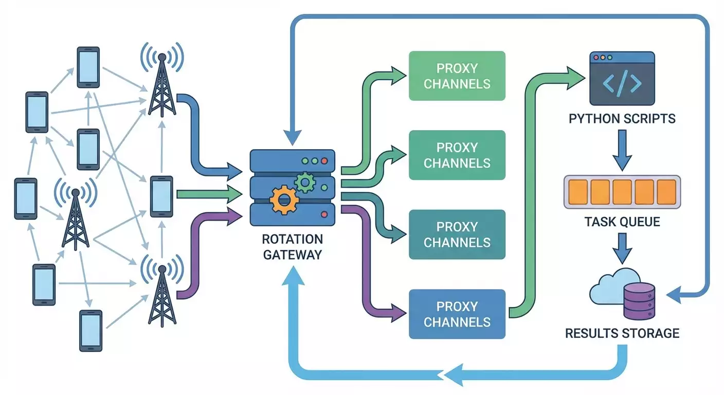 Как настроить автоматическую ротацию мобильных прокси для парсинга маркетплейсов: пошаговая инструкция