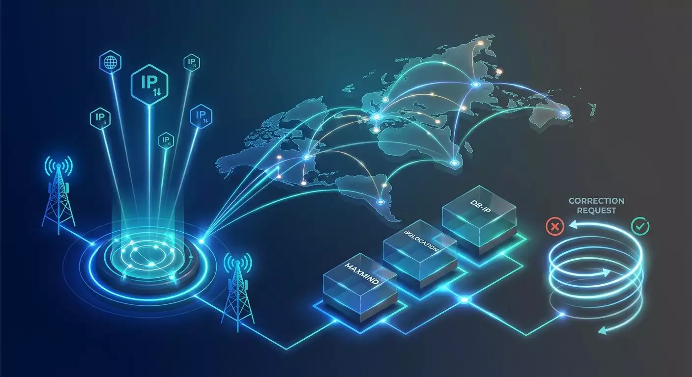 GeoIP-базы MaxMind, IP2Location и DB-IP: почему IP видится не той страны и как это исправить