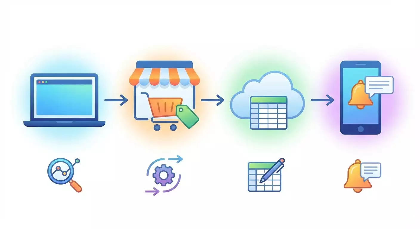 Как настроить мониторинг наличия у конкурентов: пошаговый гайд с Telegram и Google Sheets
