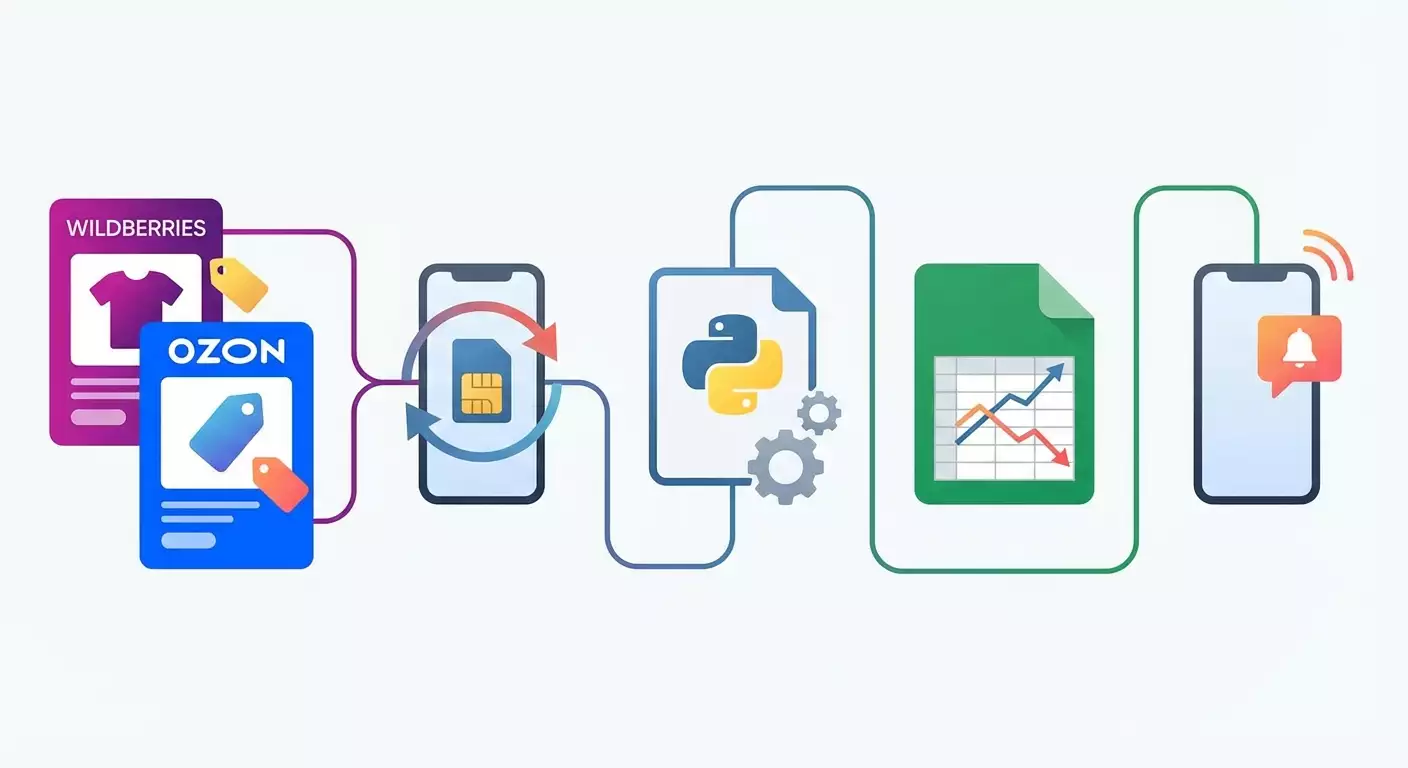 Как настроить мониторинг цен на Wildberries и Ozon: пошаговая инструкция до дашборда