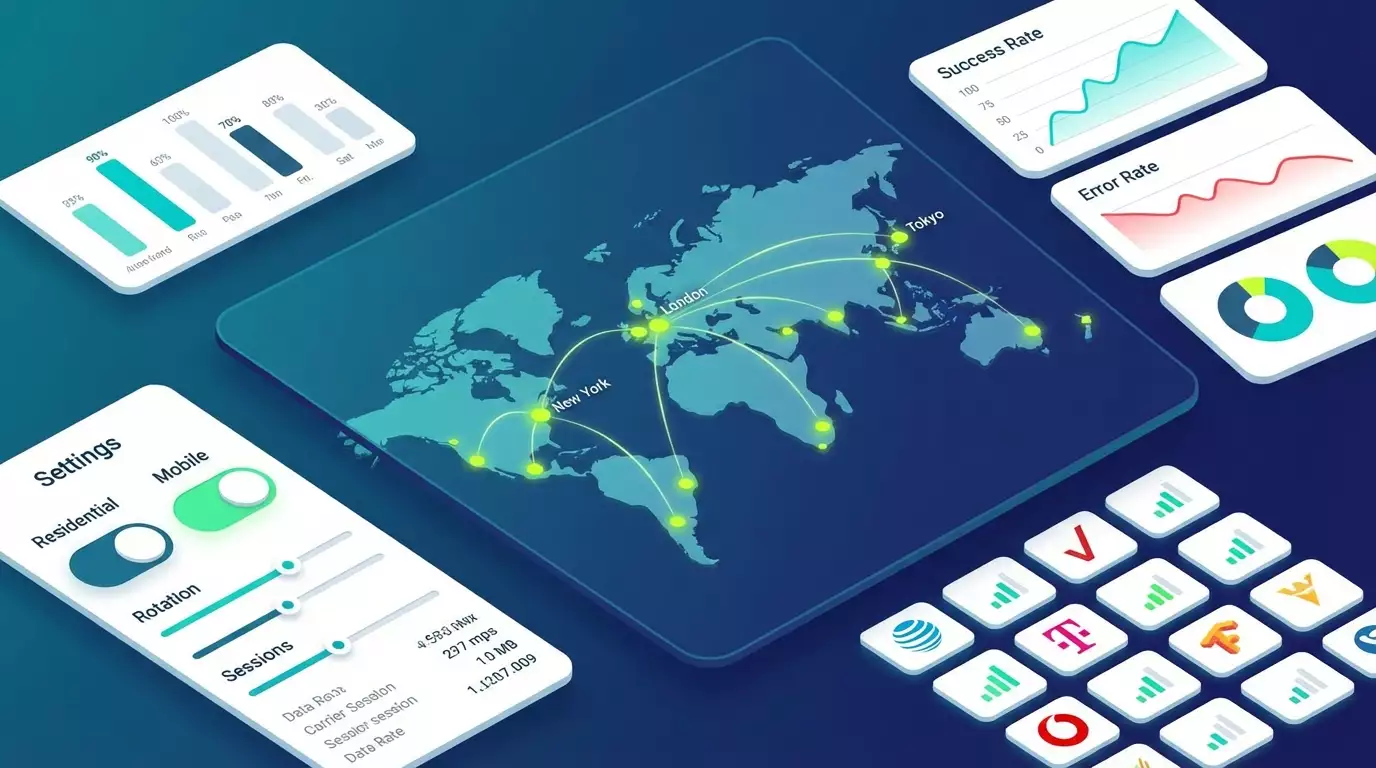Residential vs Mobile прокси в 2026: сравнение, кейсы и пошаговые сценарии