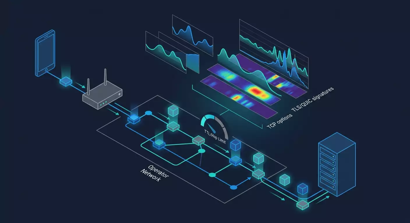 TTL and Connection Fingerprinting: How Websites and Operators Detect Tethering and Proxies