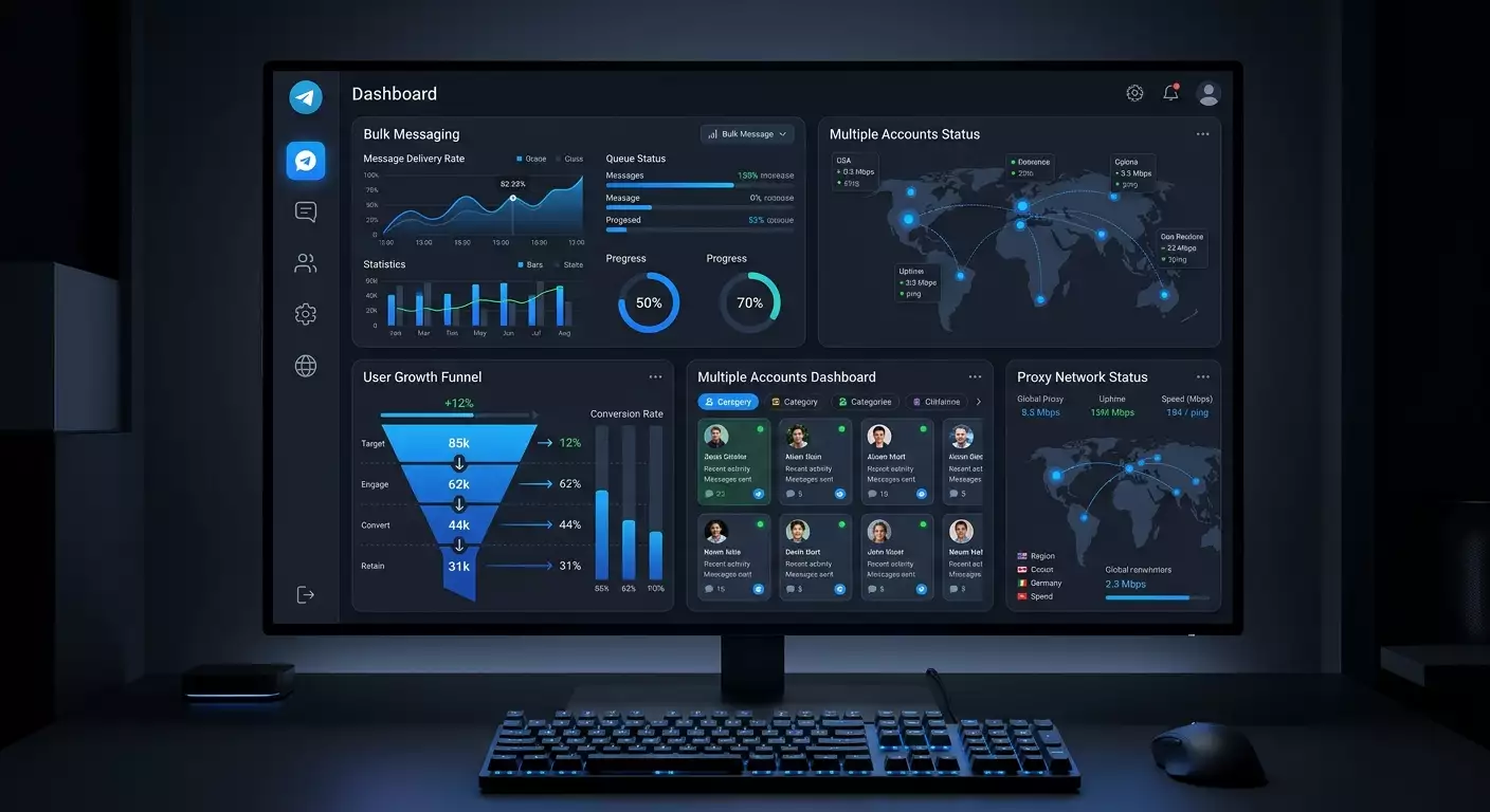 TG Giant: автоматизация Telegram и массовый маркетинг с безопасной масштабируемостью